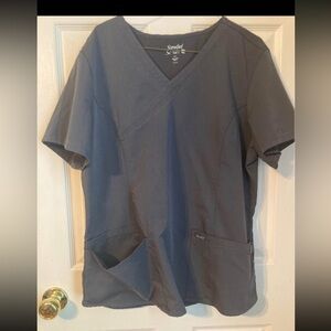 Sanibel Scrubs Women's Short Sleeve Scrub Top - Gray